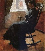 Karen auntie sitting a rocking chair